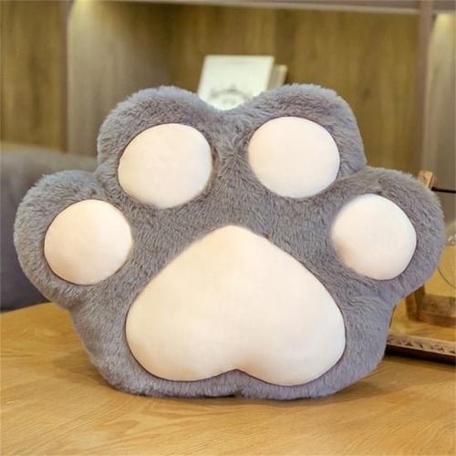 Car Seat Cushion, Winter Plush Warm Cat Paw Shape Cushion Pad