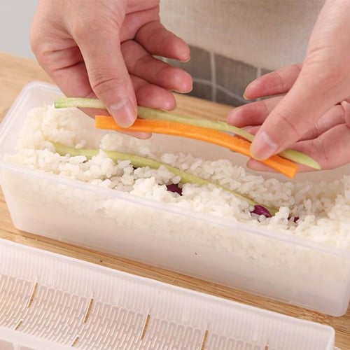 10PCS Sushi Maker Set Machine Seaweed Rice Rolls Mold Roller Kit