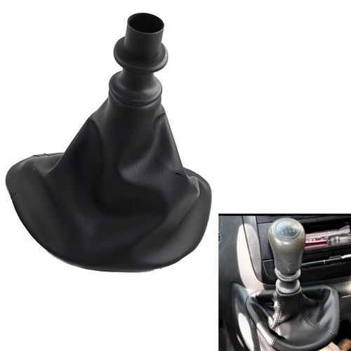 Car Shift Gear Stick Manual Shift Gaitor Cover Boot Black Leather