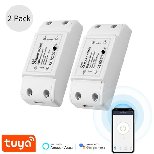 Tuya Wifi Smart Timer Control Light switch Wireless Remote for Alexa Google  Home