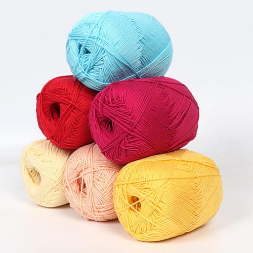 Cotton Yarn Thick Yarn For Knitting Baby Wool Crochet Scarf Sweater Weave  Thread