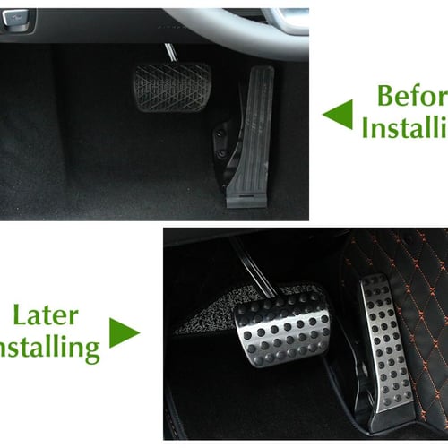 No Drill Gas Fuel Brake Pedal Cover For Mercedes Benz W202 W203 W204 W205  C180 C200 C Class AT - buy No Drill Gas Fuel Brake Pedal Cover For Mercedes  Benz W202