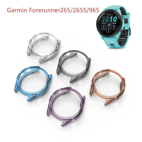 Case+Tempered Glass for Garmin Forerunner 965 955 255 265 Screen Protector  Cover