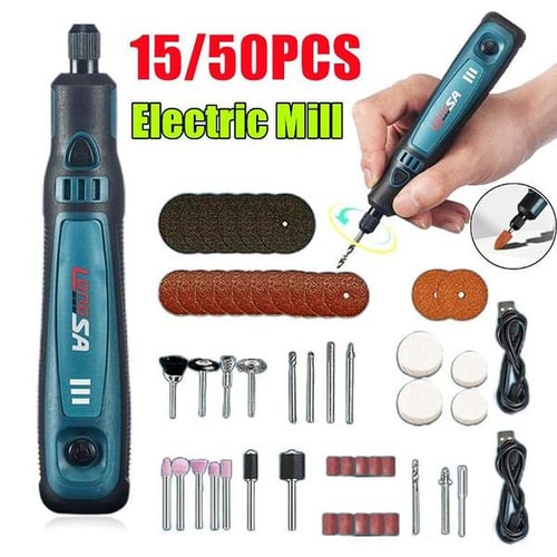 54Pcs Electric Micro Engraver Pen Rotary Tool 100-240V Mini Electric  Grinder Set DIY Engraving Tools Kit