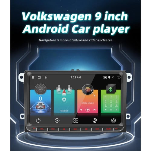 Acheter 7 ''/9'' autoradio Android multimédia pour Volkswagen Golf 5 6 Polo  Passat B6 B7 CC Jetta VW Skoda 2Din AutoAudio stéréo Carplay