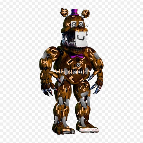 Cheap Fnaf Ucn Fredbear Ultimate Custom Night Five Nights At Freddy's 4  Iron-on Transfers For Clothing Tshirt Bag Heat Transfer Stickers Iron On  Patches