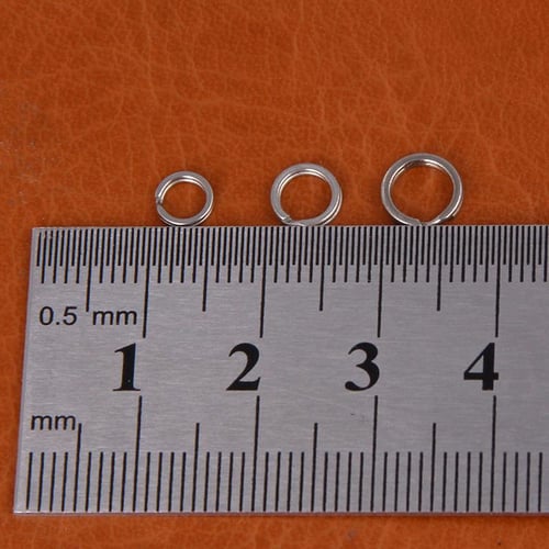 50pcs Stainless Steel Split Ring Diameter 3/4/5/6/7/8/9mm Heavy