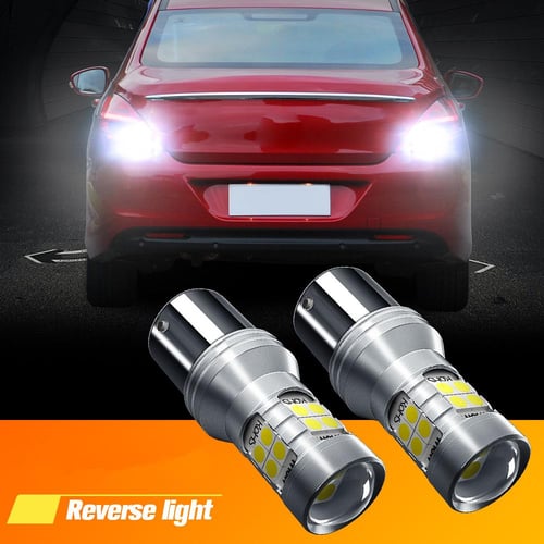 2pcs LED Backup Light Blub Reverse Lamp P21W 7506 BA15S Canbus For Peugeot  106 206 207 208 307 CC SW 308 406 407 408 508 5008 - buy 2pcs LED Backup  Light