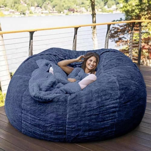Stuffed Toy Storage Bean Bag Chair Extra Large Pouch Sofa Cover