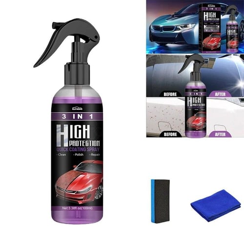 Nano Ceramic Car Coating Spray Paint Care S6 Wax Hydrophobic Scratch  Remover High Protection 3 In 1 Car Coating Detailing