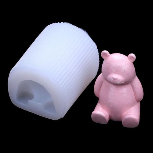 Small Size Geometric Bear Silicone Mold Aromatherapy Plaster 