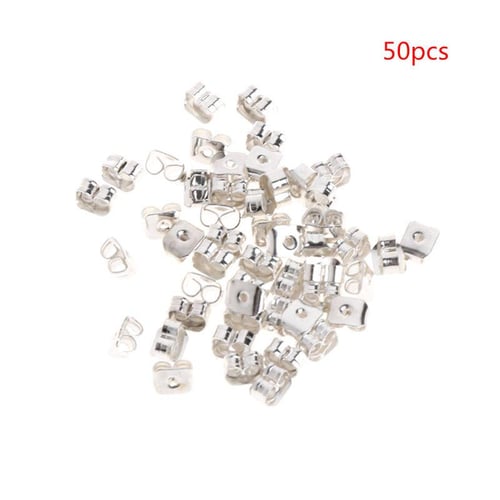 50 Pcs/Set Earrings Plugs Clutch Back Ear Stud Accessories Metal Pad Safety  Tool - buy 50 Pcs/Set Earrings Plugs Clutch Back Ear Stud Accessories Metal Pad  Safety Tool: prices, reviews