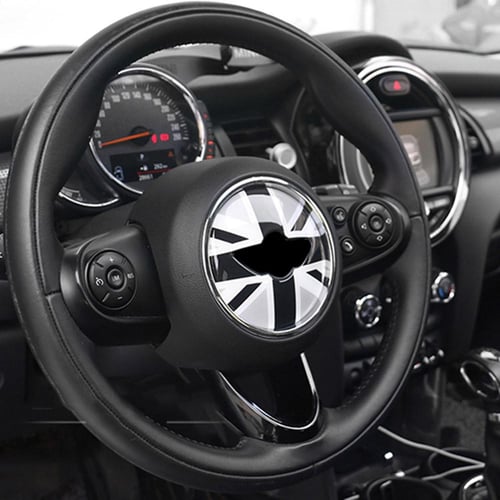 For BMW MINI Cooper JCW F55 F56 Interior Decoration Car Styling Union Jack Steering  Wheel Center Sticker Decals Cover - buy For BMW MINI Cooper JCW F55 F56  Interior Decoration Car Styling