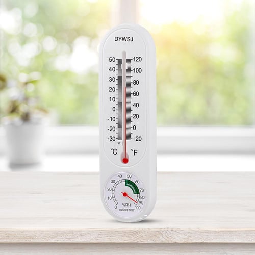Wood Thermometers Practical Garden Office Garage Indoor Wall