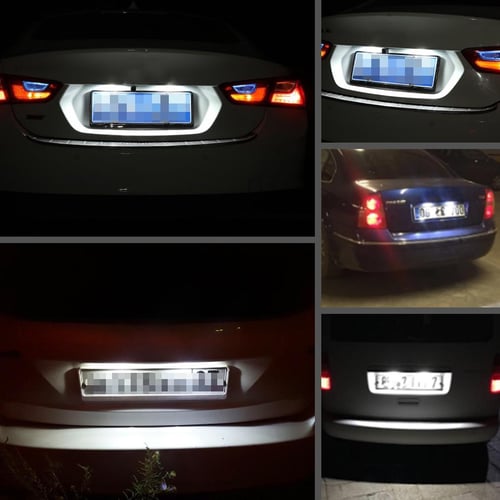 2pcs Car Canbus LED Number License Plate Lights Bulb For Porsche
