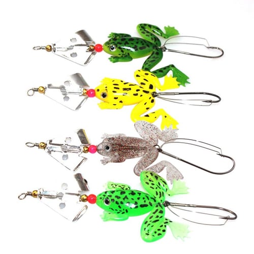 1pcs 6cm 5.2g Fishing Lure Silicone Soft Frog Bait Artificial