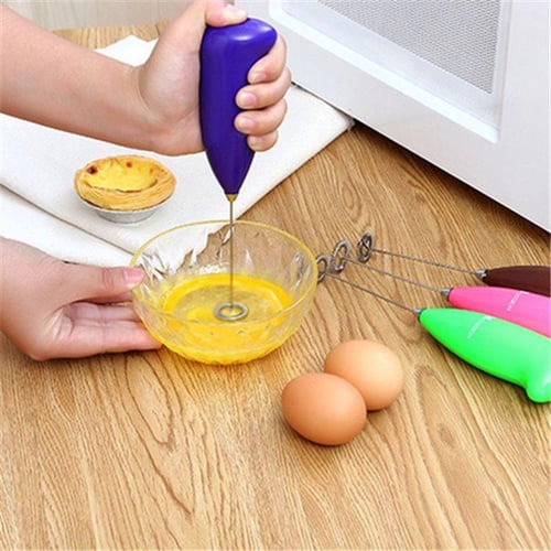 Durable Utility Milk Drink Coffee Whisk Mixer Electric Egg Beater Frother  Foamer Mini Handle Stirrer Practical Kitchen Cooking Tool