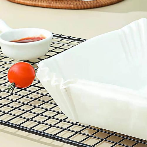 50pcs Nonstick Disposable Air Fryer Liners 6.3in Square Baking