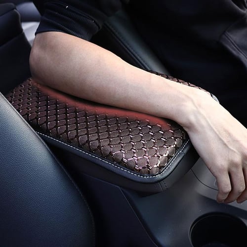 Universal PU Leather Car Armrest Pad Cover Center Console Woven Texture  Cushion Sweat-proof Scratch-proof Auto Armrest - buy Universal PU Leather  Car Armrest Pad Cover Center Console Woven Texture Cushion Sweat-proof  Scratch-proof