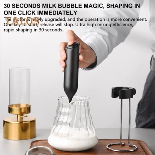 Portable Electric Milk Frother Foam Efficient Handheld Coffee