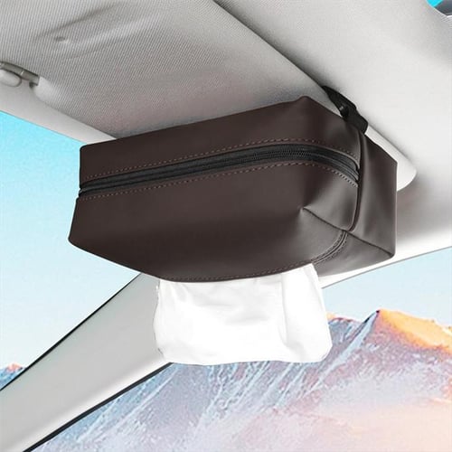 Car Tissue Box Sun Visor Seat Back Hanging Type Tissue Holder