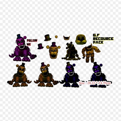 Cheap Fnaf Ucn Fredbear Ultimate Custom Night Five Nights At Freddy's 4  Iron-on Transfers For Clothing Tshirt Bag Heat Transfer Stickers Iron On  Patches