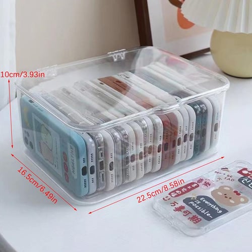 10 Slots Adjustable Plastic Rectangle Transparent Storage Box Craft  Organizer Handcraft Jewelry Container