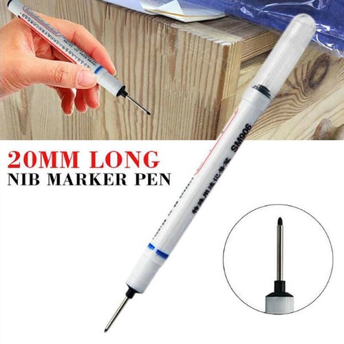 2/5PCS Long Head Marker Pens Woodworking Deep Hole Pen Marker Pen