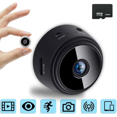 Wireless Mini Camera, Wifi Wireless Camera 1080p Small Home Security  Cameras With 32g Sd Card, For Car Home Outdoor Security