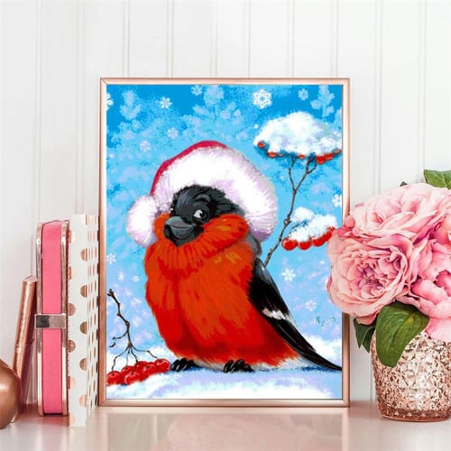 Diamond Painting Full Drill Christmas Bird Diamond Embroidery