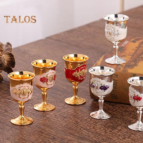 Chalice Goblet Brass,Goblet Brass Drinking Glass Tumbler Cup Brass Wine  Goblet Wine Glasses Cup Elegant Drinking Wine Cup Decoration : :  Home