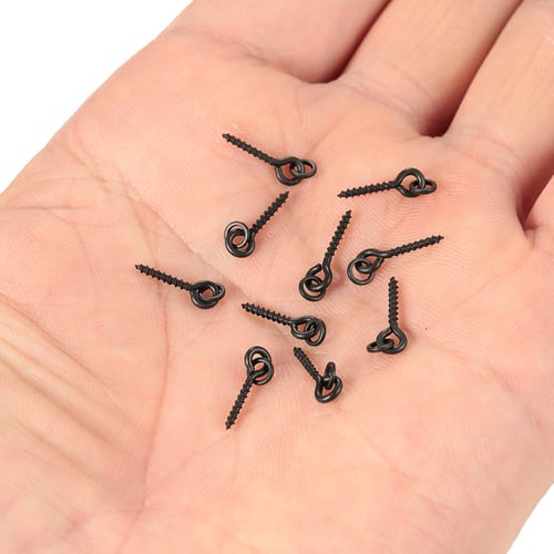 30PCS Boilie Screw Peg with Ring Swivel D-Rig Chod Rig Terminal