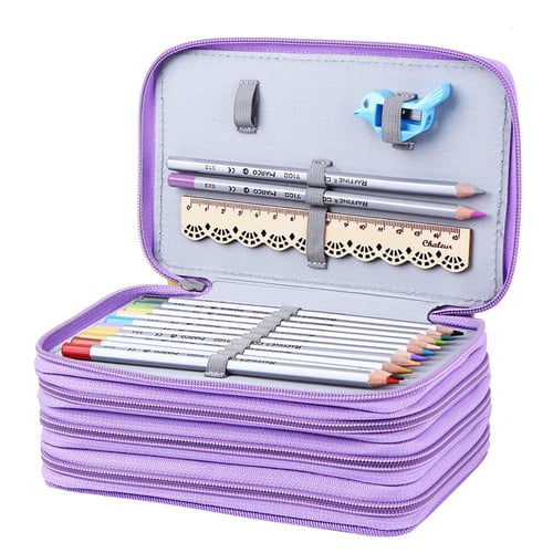 36/48/72 Holes Oxford School Pencil Case Creative Large Capacity