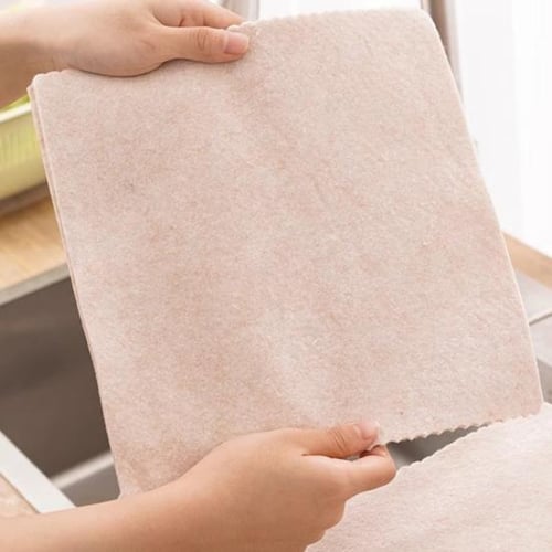 Cheap 1/3Pcs Bamboo Charcoal Towel Kitchen Soft Fluff Rags Non