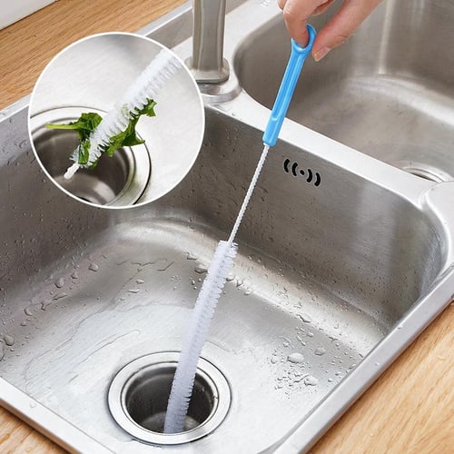 45cm Pipe Dredging Brush Bathroom Hair Sewer Sink Cleaning Brush Drain  Cleaner Flexible Cleaner Clog Plug Hole Remover Tool