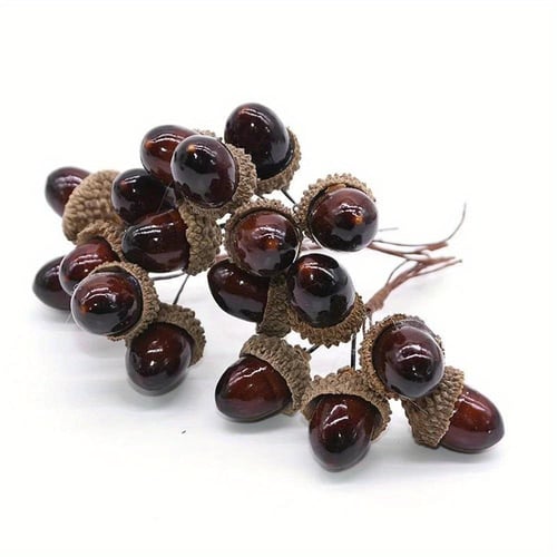 6pcs Pinecone Picks Dried Flowers Natural Pine Cones Nuts For