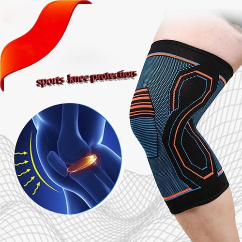 1Pc Compression Knee Brace Workout Knee Support For Joint Pain Relief  Running Biking Basketball Knitted Knee Sleeve For Adult - sotib olish 1Pc  Compression Knee Brace Workout Knee Support For Joint Pain