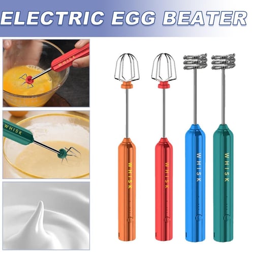 1PC Electric Milk Frother Egg Coffee Milk Shake Stainless Steel Bubber  Maker