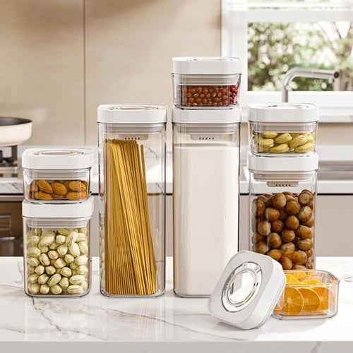 Stainless Steel Airtight Coffee Container Storage Canister Set For