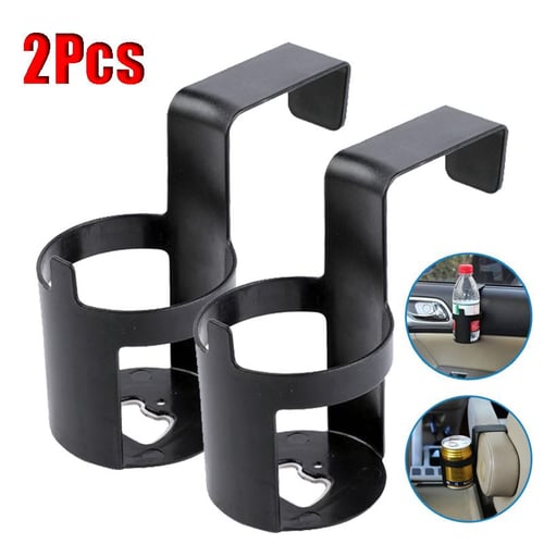 2pcs Car Water Cup Holder Drink Bottle Portable Window Door Hook Stand  Container