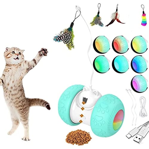 ATUBAN Automatic Motion Cat Toys-4 Modes Interactive Motorized Wand Toys,3  Feathers,Electronic Exercise Pet Toy for Indoor Cats - buy ATUBAN Automatic  Motion Cat Toys-4 Modes Interactive Motorized Wand Toys,3 Feathers,Electronic  Exercise Pet