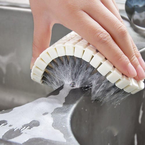 1pcs Flexible Cleaning Brush For Kitchen, Bathroom, Faucet, Ceramic Tile,  Wall Corner, Multifunctional Gap, Soft Bristle Brush