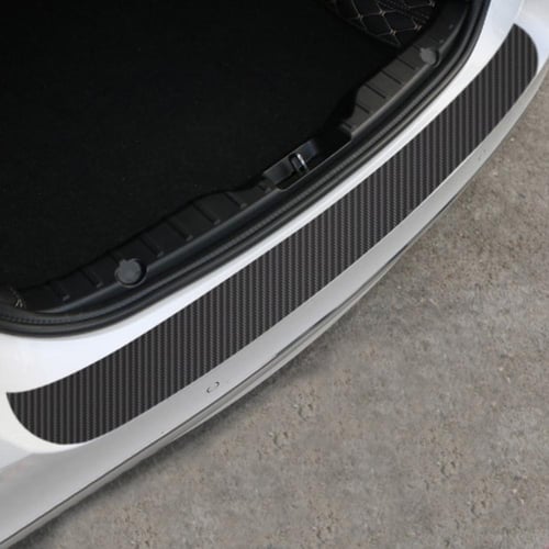 1pc Car Tail Compartment Sill Carbon Fiber Sticker Door Kick Protection  Sticker Protective Strip Car Sticker 3D Trunk - buy 1pc Car Tail  Compartment Sill Carbon Fiber Sticker Door Kick Protection Sticker