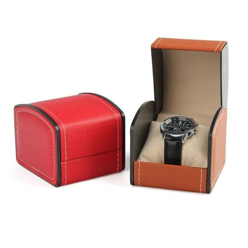 PU Leather Watch Box - 12 Grid Storage Box Display Stand, Stylish Gift for  Watches