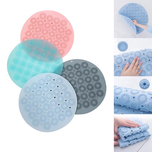 Non-slip Bathroom Mat Safety Shower Bath Mat Plastic Massage Pad