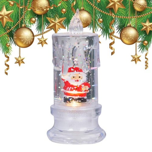 Rotating Led Snowman Lamp Christmas Decoration Creative Simulation