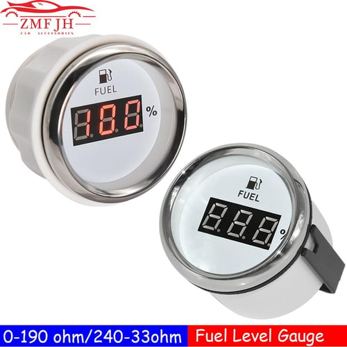 Pointer 52MM Fuel Level Gauge for Fuel Level Sensor 0-190ohm Fuel