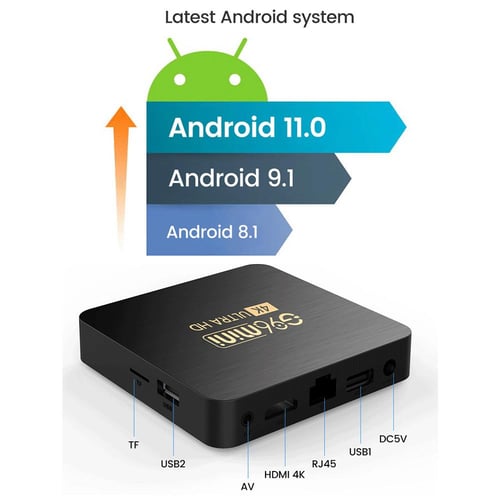 NEW X96 mini Android 11.1 Smart TV BOX H313 2GB 16GB /1GB 8GB Support 2.4G  WIFI Media Player Set-Top Box