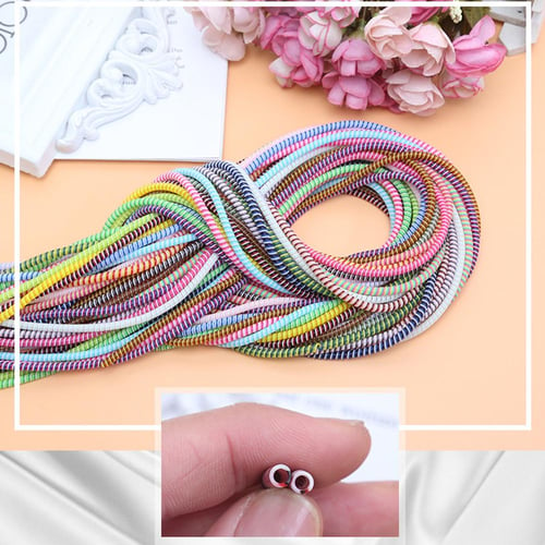 1.6m Plating Color Data Line Cable Winder Protection Cable Spring Rope  Twine
