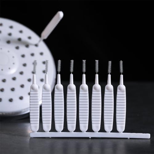 1set 10pcs Shower Head Spray Nozzle Cleaning Brush With Small